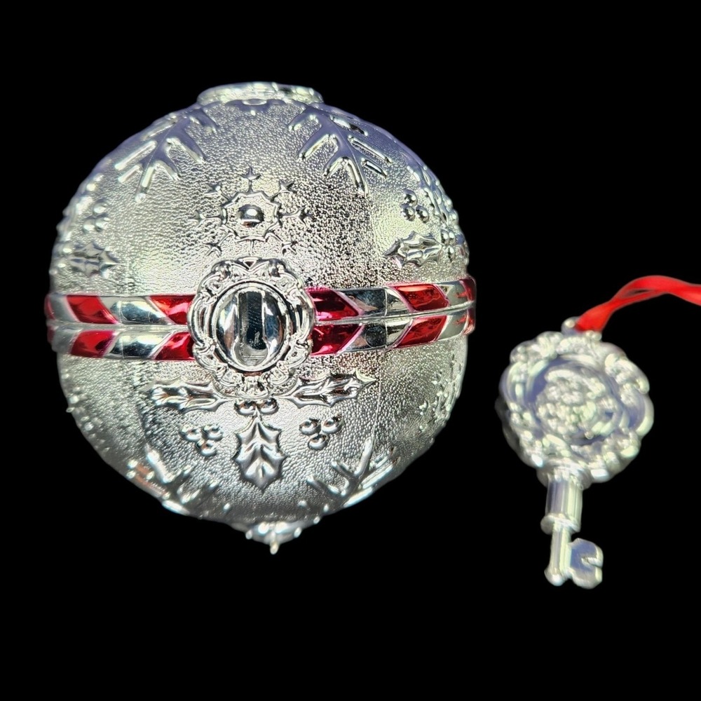 Hallmark Ornament Secret Santa Ball With Key Interactive Hide Treasures Inside